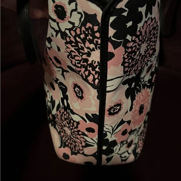 Kate Spade Pink and Black Dahlia Tote. EUC - Picture 3 of 6